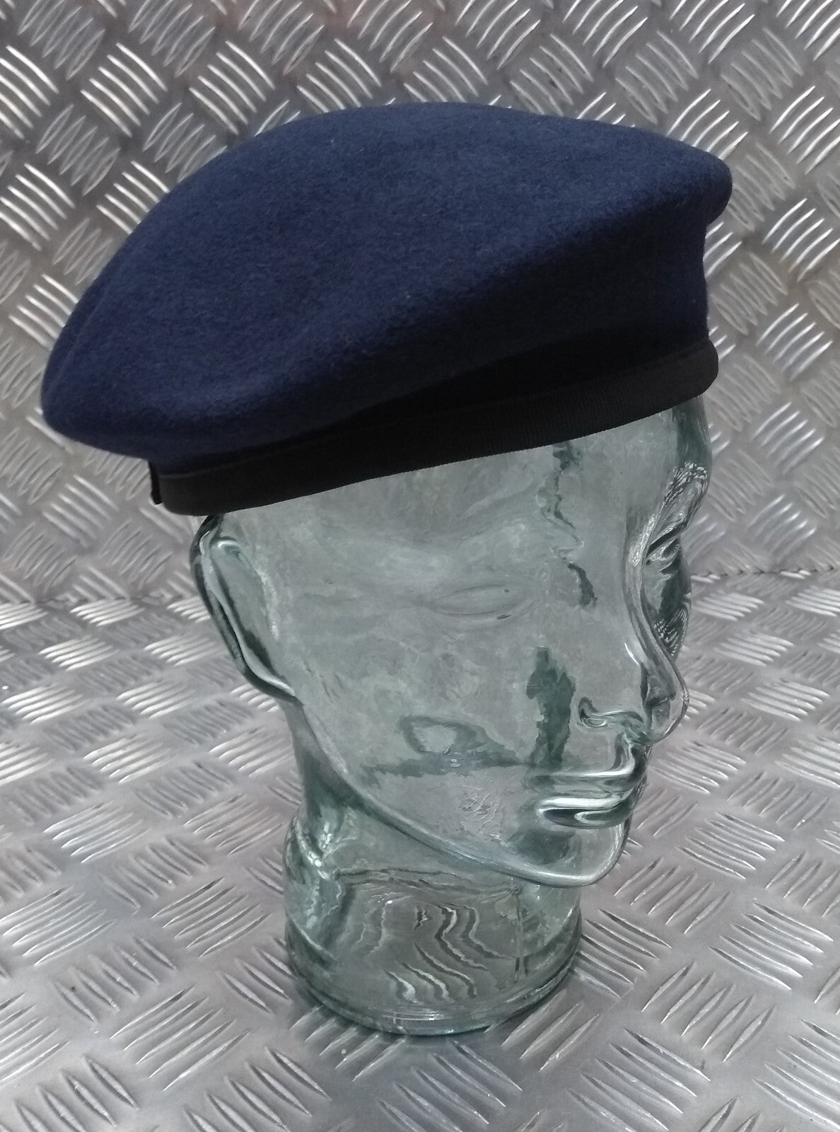 Abu Dhabi Beret Dark Blue Hobson of England Lined Wool Uniform Cap New Old Stock