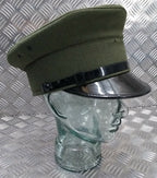 Standard Service Dress Uniform Parade Hat Green Chinstrap & Buttons Size 56cm