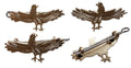 Spread Eagle Badges Split Pin Type Eagles Left and Right Facing Pairs