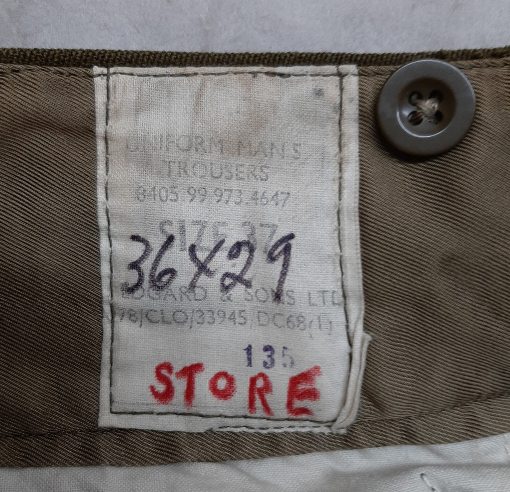 No2 Dress Trousers British Army Style Old Pattern Soldiers Uniform Dress W34"