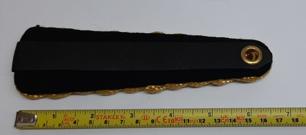 Gold Shoulder Cord HAC / Lancers Pattern With Black Strap / Backing British Made