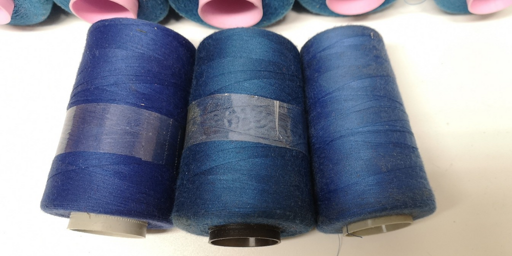 Polyester Corespun Thread Blue / Navy Colour Shades Various Brands