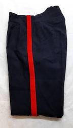 No1 Army Trousers British Pattern Wing Back Uniform Dress 1" Red Stripes W33"