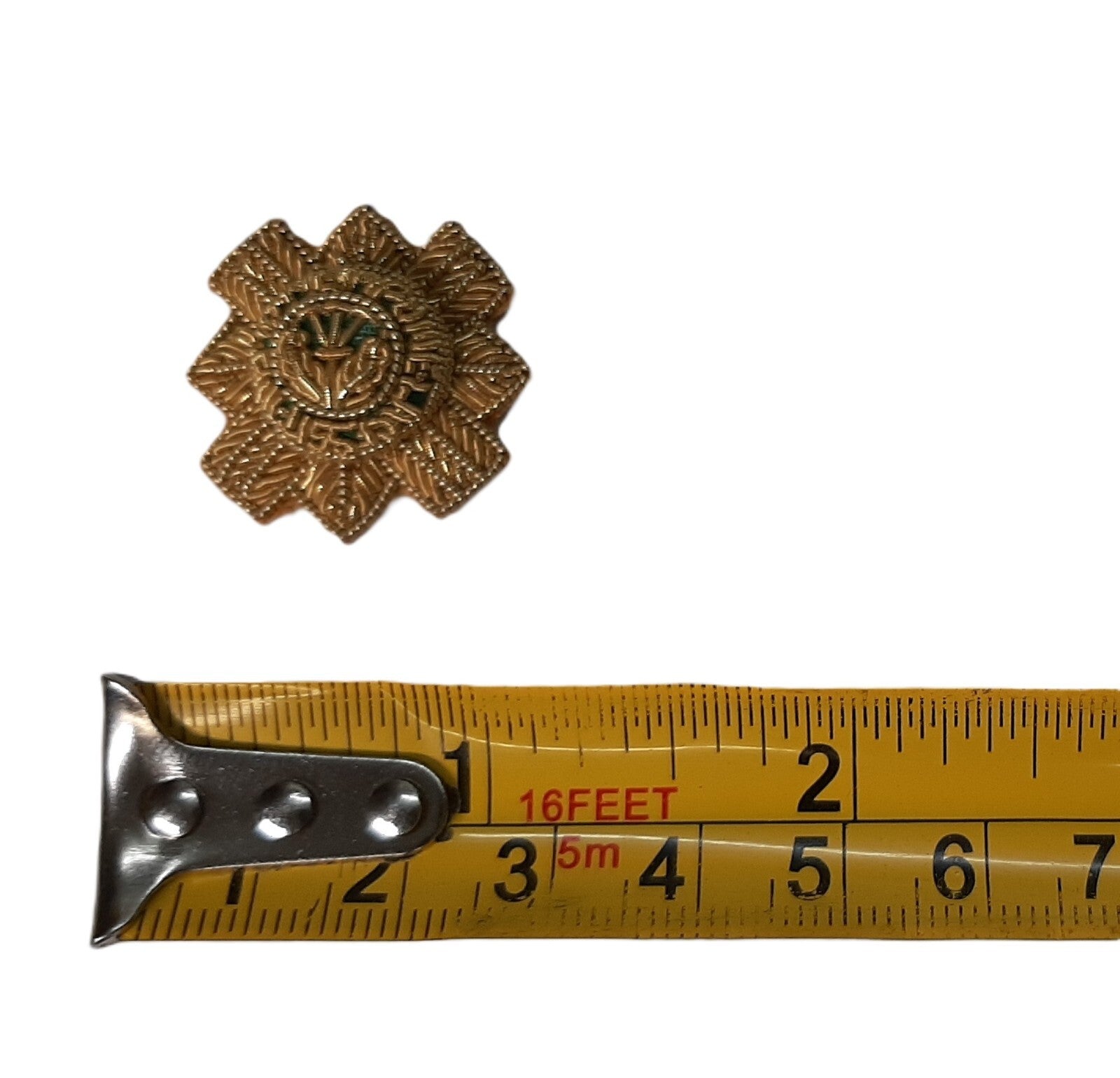 Scots Guards Rank Stars Thistle (Gold) Hand Embroidered H/E Insignia 1 Pair