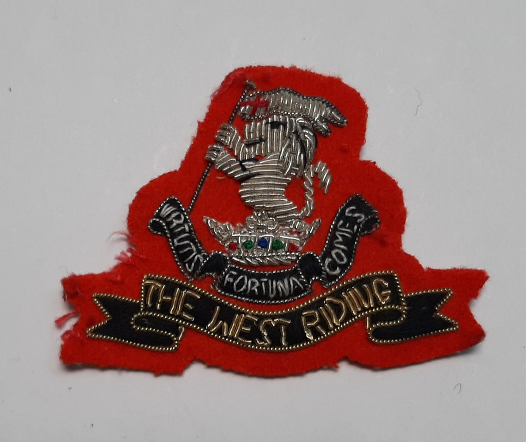 The West Riding Vintage British Army Hand Embroidered Insignia Patch / Badge