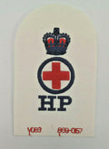 Royal Navy Health Physicist, HP, Branch Specialisation Patch Blue & Red on White