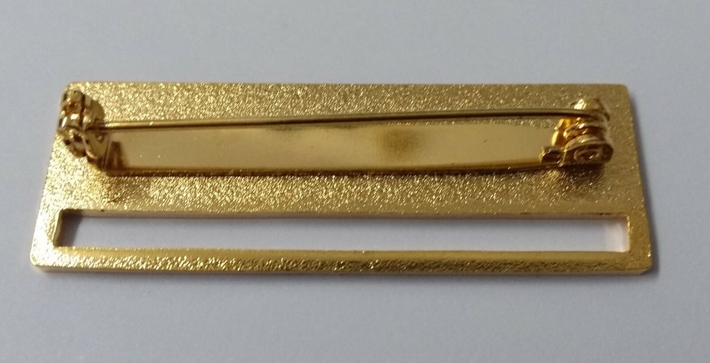 The Trefoil Guild Insignia Hi Sheen Metal Ribbon Pin Clasp Bar Girlguiding