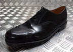 Service Shoes Black Leather British Army Pattern DMS Sole Toe Cap Section USED