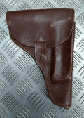 Vintage Holster Leather Unknown Pistol Side Arm Holster Faulty
