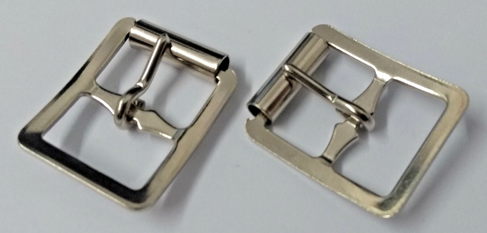 Sporran Strap Buckles 5/8" Nickel Plated For 15.8mm Leather Belting x 2 NEW