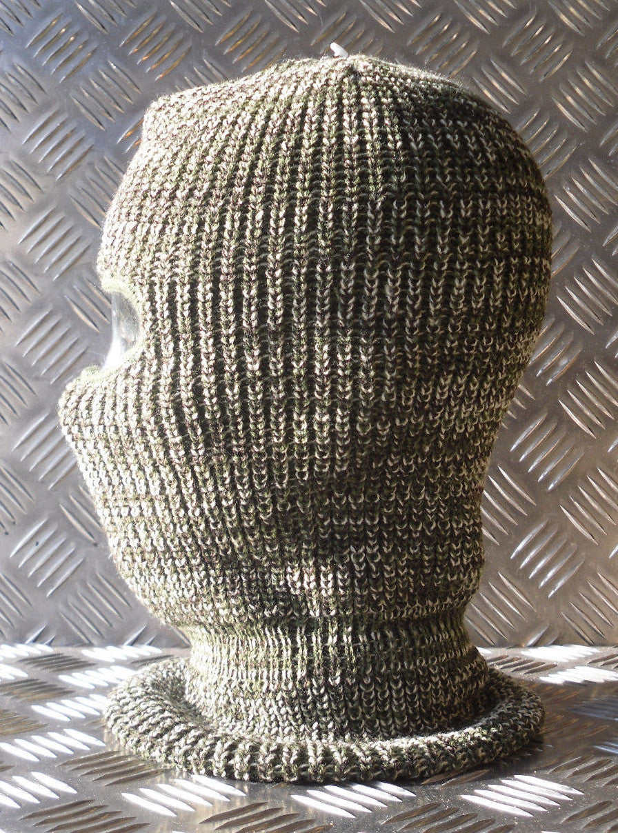 Brand New One (1) Hole Balaclava / Beanie Hat - Very Warm - Green Camouflage