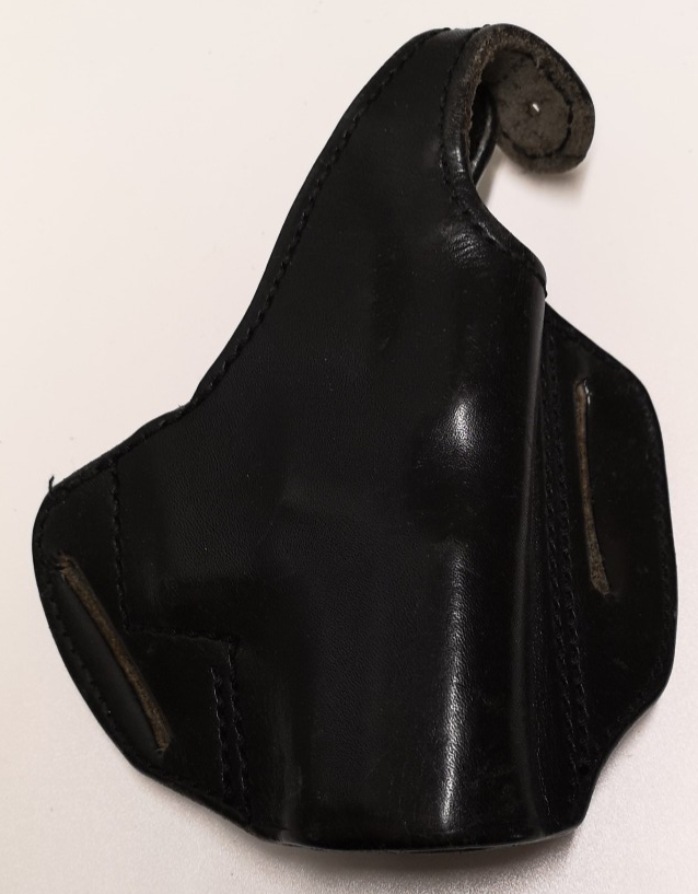 Price Western Leather England Black Leather Pancake Holster S&W 469 Right Hand