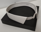 Stiff White Detachable Fold Down Albany Style Collar Cotton Made in England