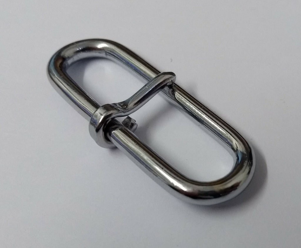 British Made Issue 1 3/4" Parade Chrome Belt Prong Slider x 2 NEW