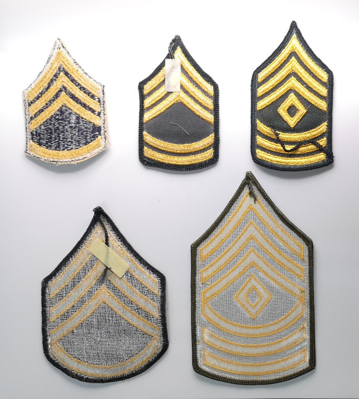 Vintage US Issued Rank Badge Chevrons Patches Various Ranks