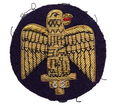 Royal Anglian Salamanca Eagle 62nd Wire Embroidered on Purple Round Cloth