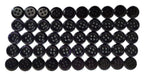 100 Vintage Buttons 4 Hole Shirt / Shank Anchors Pearlesque Dark Blue 11.4mm NOS
