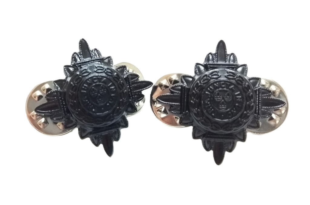 Rank Stars Pips British Forces Black Officer Insignia Tria Juncta In Uno 5/8"