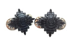 Rank Stars Pips British Forces Black Officer Insignia Tria Juncta In Uno 5/8"