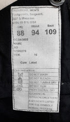 Genuine British Issued Footguards ETC Black Wool Dress Trousers W94cm