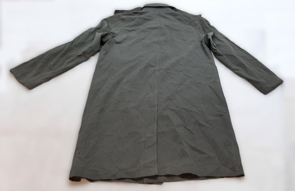 Vintage RM Raincoat British Naval Single Breasted Mans Uniform Rain Coat