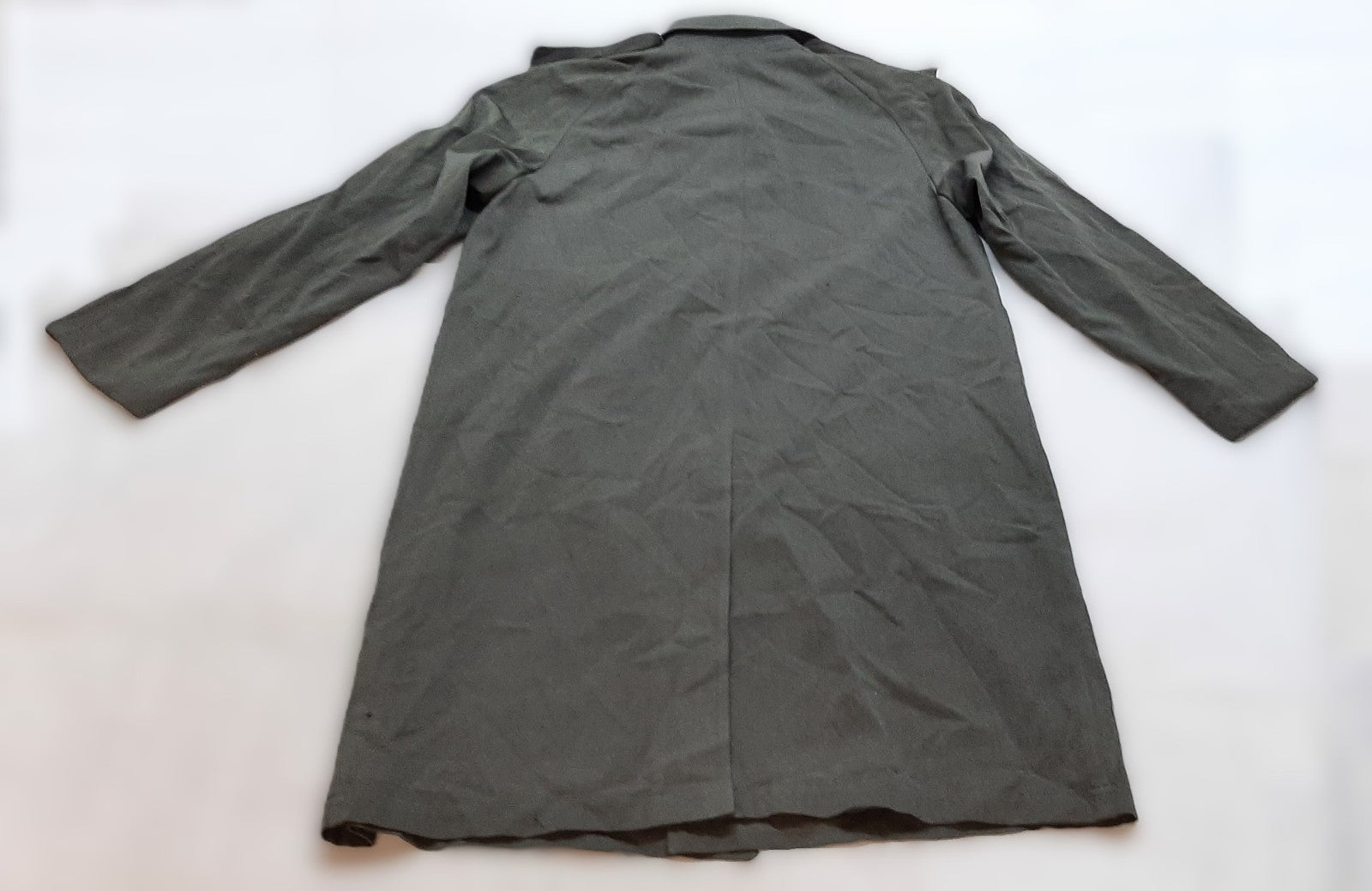 Vintage RM Raincoat British Naval Single Breasted Mans Uniform Rain Coat