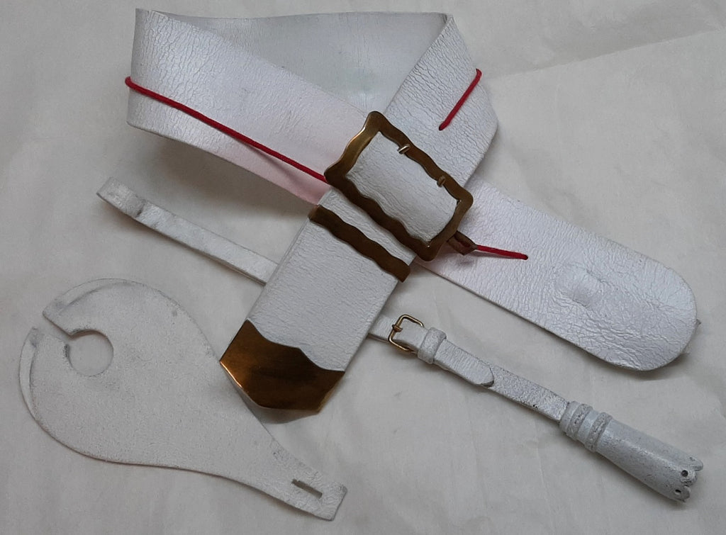 British Cavalry Buff Leather HCav Set Sword Knot Hilt & Cross Strap