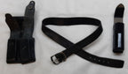Leather Belt 36" With MP5 Double Ammo Pouch & PWL Spring loaded Canister Holder