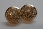 UDR Army Buttons Small British Ulster Defence Regiment Queens Crown Insignia X2