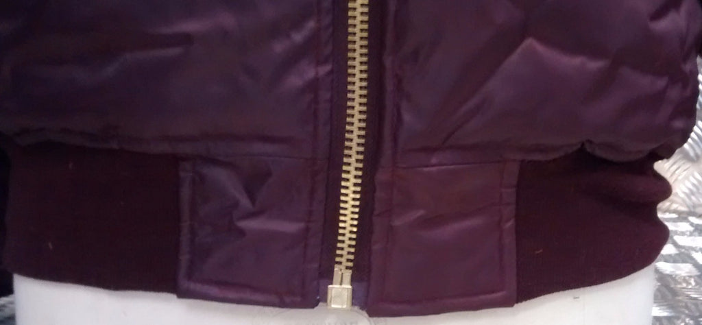 MA1 US Military Style Bomber Jacket Maroon - NEW