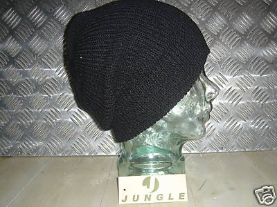 Black Knitted Beanie Hat / Watch Cap / Woolly Hat - One size - NEW