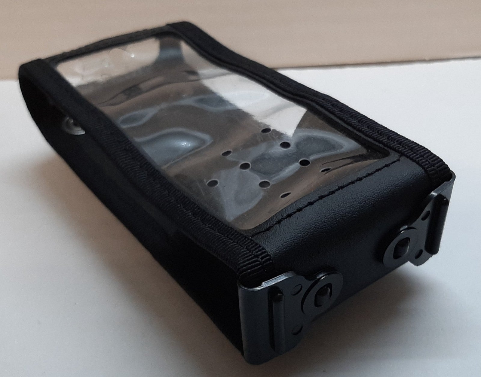 Belt Clip Radio Holder Leather Case Communications Device Carrier UK Forces