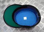 Female Dress Hat Bottle Green Woman's Uniform Visor Peak Cap With Chinstrap 52cm