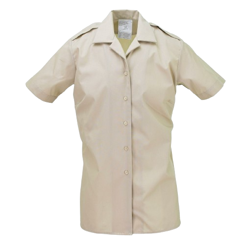 British Army FAD FAWN Shirt Blouse Woman's No2 Dress With Patches / Badges