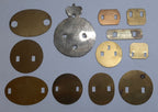 Back Plates Assorted lot of 12 Insignia Backing Shims British