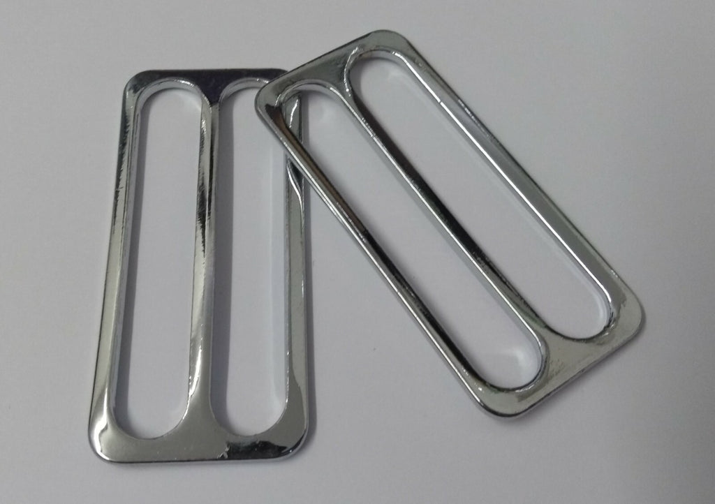 Genuine British Chrome Stable & Parade Belt Sliders Adjusters x2 STD233