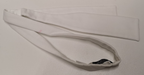 Plain White Cotton Marcella Batswing Bow Tie by Budd Shirtmakers London