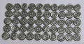 Buttons 50 Vintage 4 Hole for Dress Shirts Pearlesque Light Green 11.2mm NOS