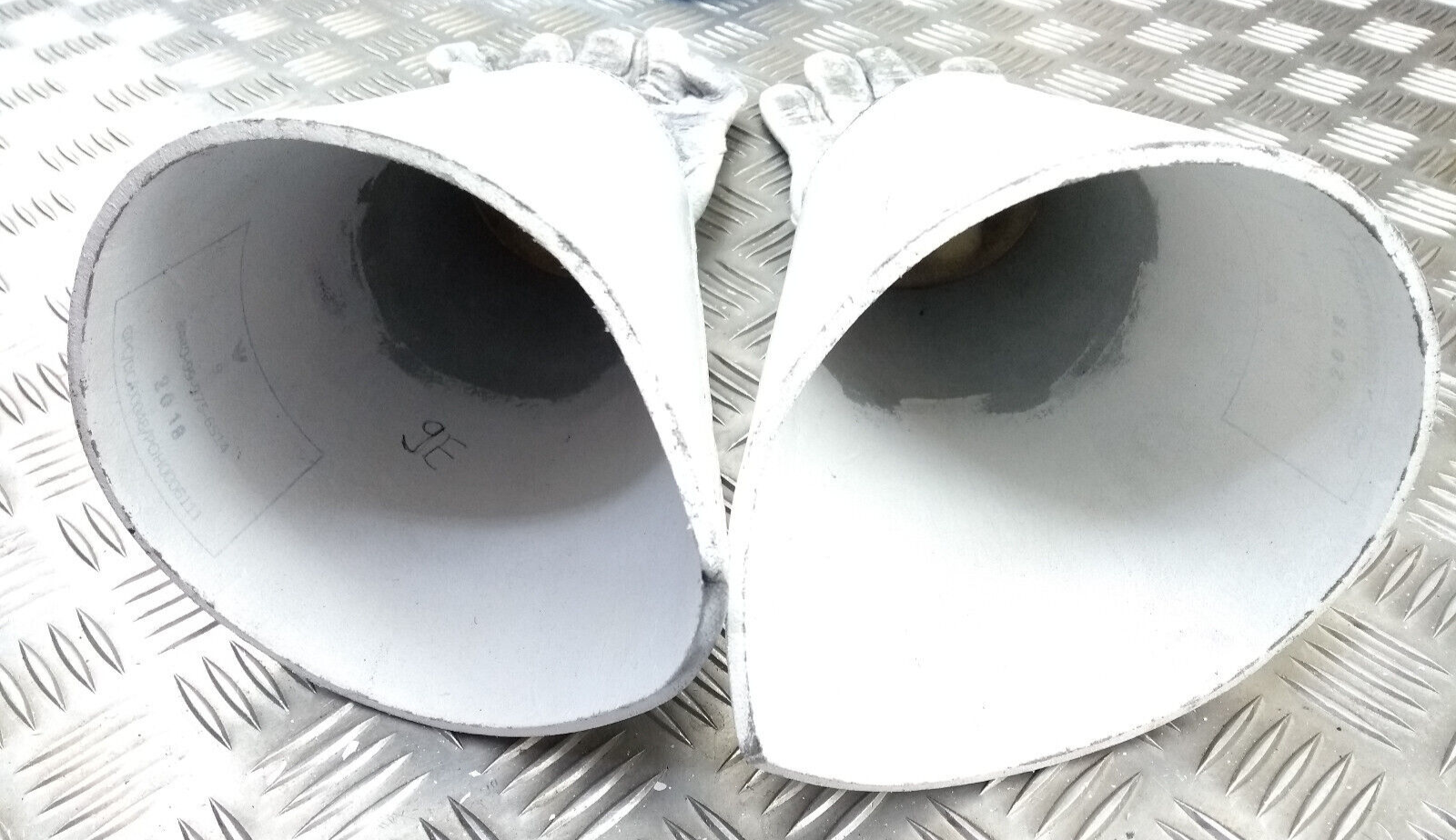 British Army Household Cavalry White Leather Gauntlet Parade Gloves Size 9