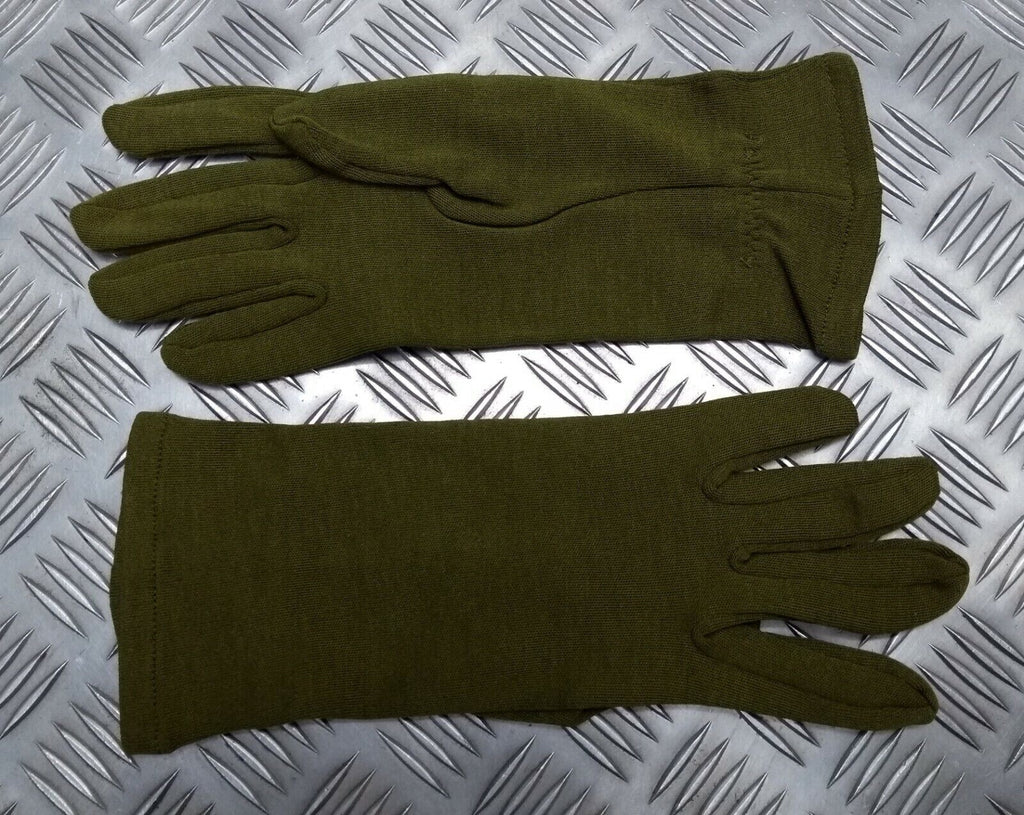 AFV Crewmans Gloves Olive Green FR Fire Resistant Treated Fabric Size Medium