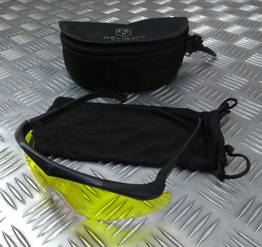 Army Ballistic Glasses Revision Version 1 Hi Contrast Yellow Lens & Soft Case