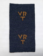 RAF Royal Air Force VRT Badges Mess Dress Old Pattern Hand Embroidered Uncut 1 Pair