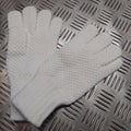 White Waffle Gloves Liners UK Made Size Small / Medium NEW
