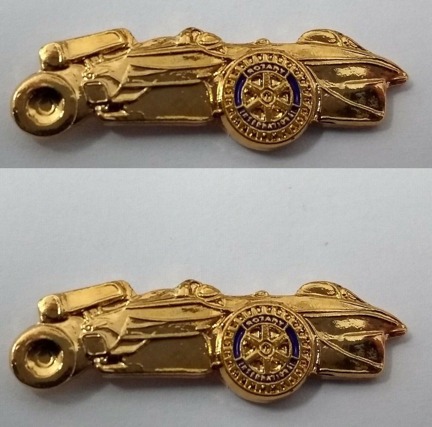 Rotary Club International Small Formula Racing Car Lapel Pin Badge X 2 NEW