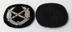 Genuine British Made Field Marshal Wreath Silver Braided Collar Patches ASPS265