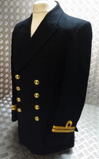 No1C British Naval Diagonal Serge Dress RN Jacket Blazer 100cm