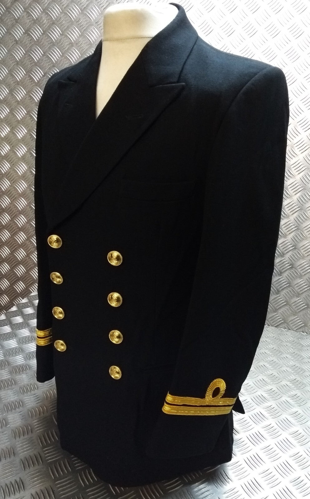 No1C British Naval Diagonal Serge Dress RN Jacket Blazer 100cm