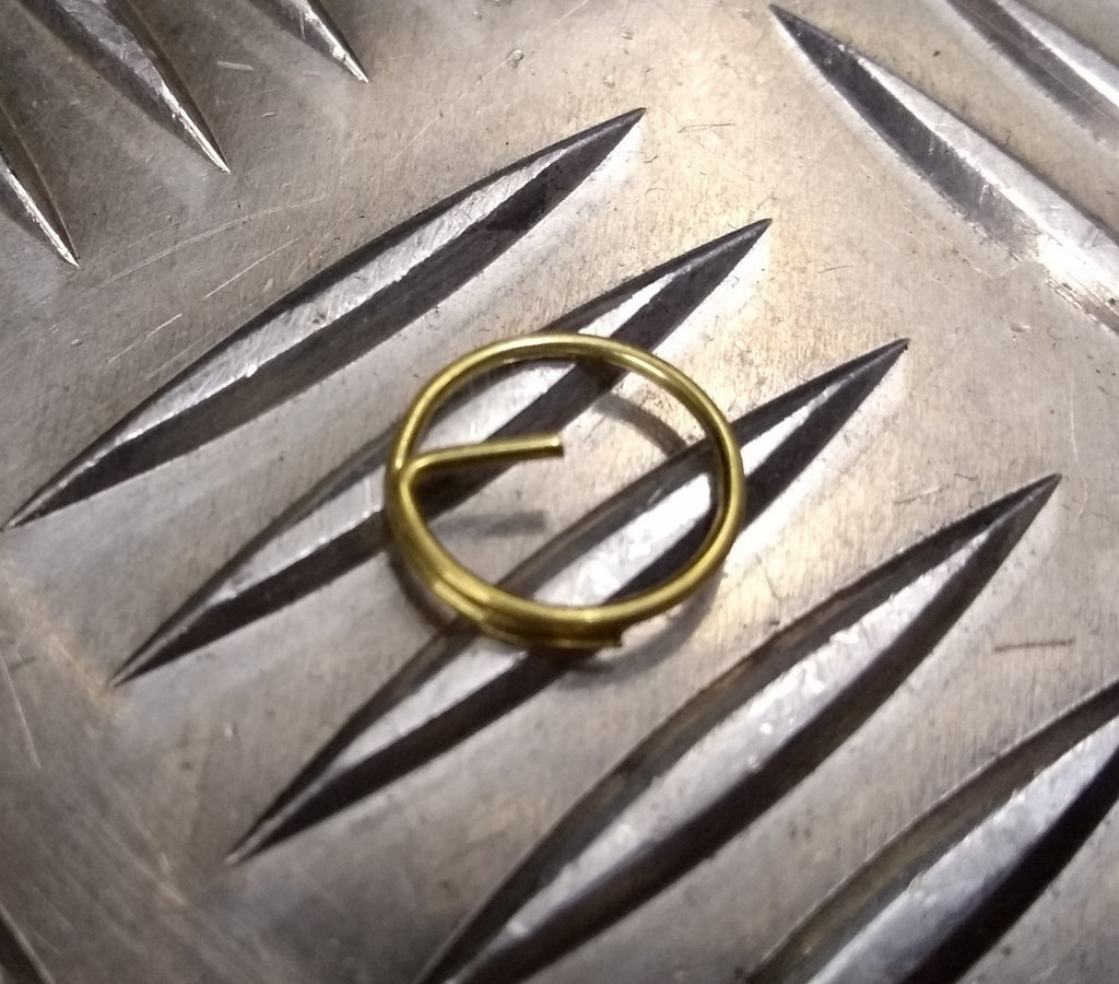 Metal Button Split Rings ½" Diameter