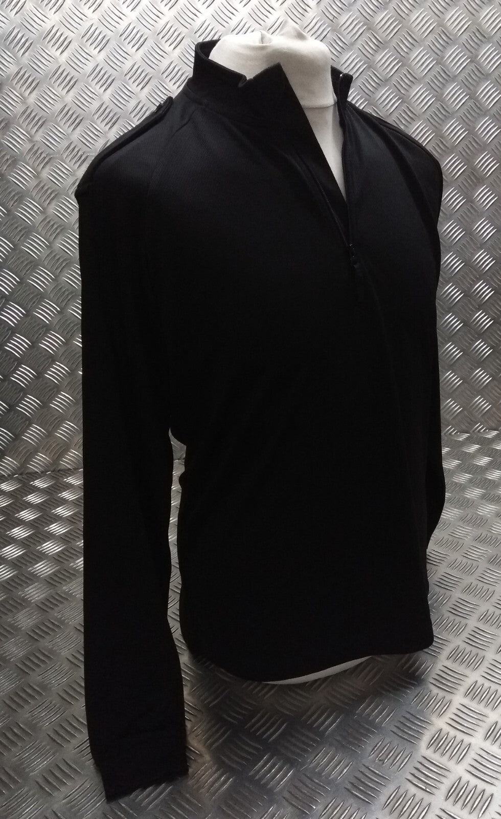 Black Technical Delta Stealth Self Wicking Technical Activewear Top Long Sleeve
