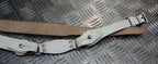 Genuine Vintage White Cross Over Sam Browne Strap Leather- NEW